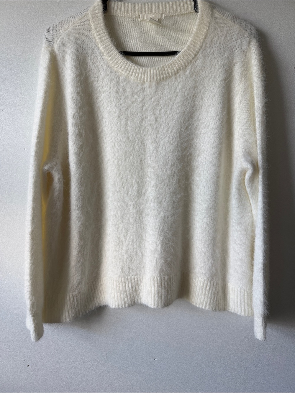 H&M Women's Cream Crewneck Sweater SZ L